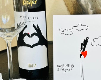 Set di 5 cartoline uniche con motivi Ninja e Heartbreak - perfette per messaggi speciali!