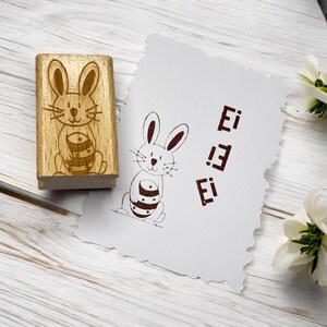 Tampon Lapin de Pâques avec Œuf Lapin de Pâques