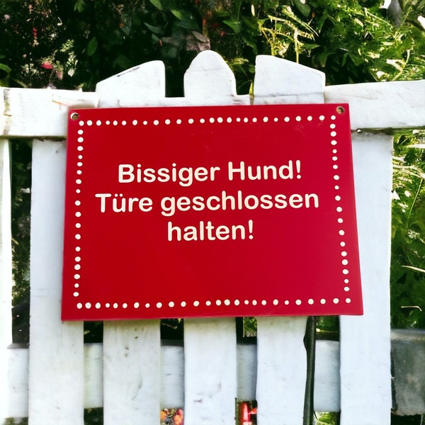 Schild Vorsicht Hund