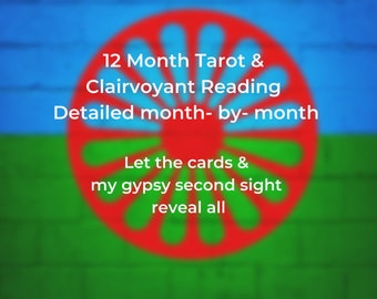 12 Month Tarot & Clairvoyant Reading