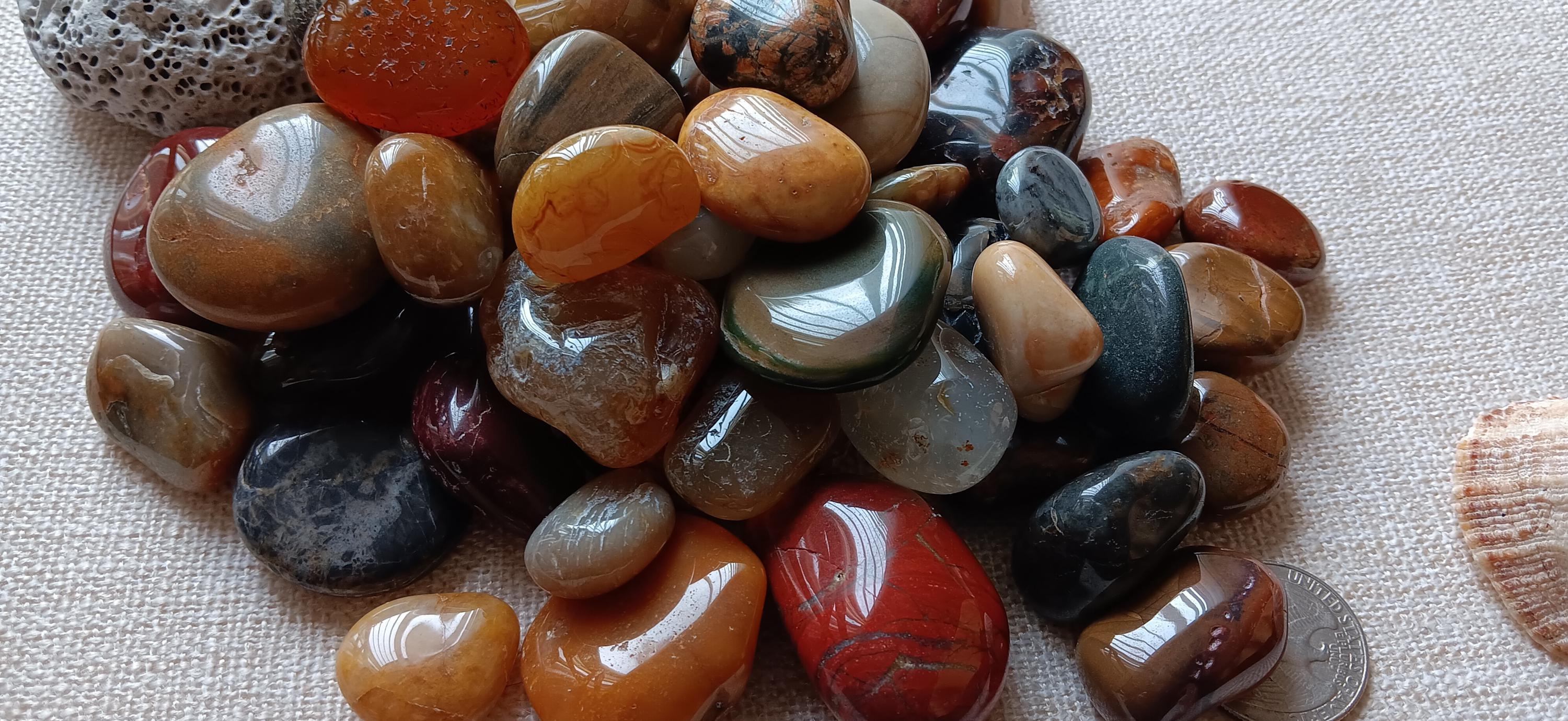 Polished Oregon Agates & Jasper Beach Rocks - Crafting, Jewelry ...