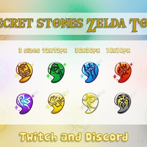 Badges SECRET STONES / Totk / Zelda / Tears of the kingdom / Twitch / Sub Badges / Zonnan / Zonai