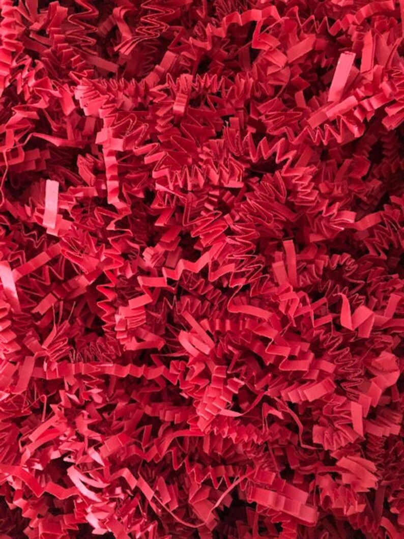 Crinkle Paper Shred Paper & Filler for Gift Wraps Red or Kraft Color Etsy