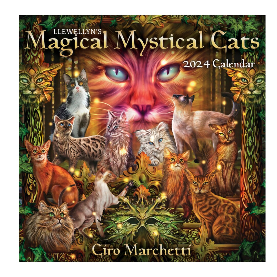 Llewellyn's 2024 Magical Mystical Cats Calendar Etsy
