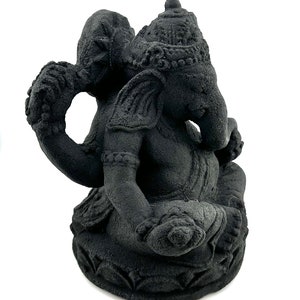 Ganesha Black Volcanic Statue imagem 2