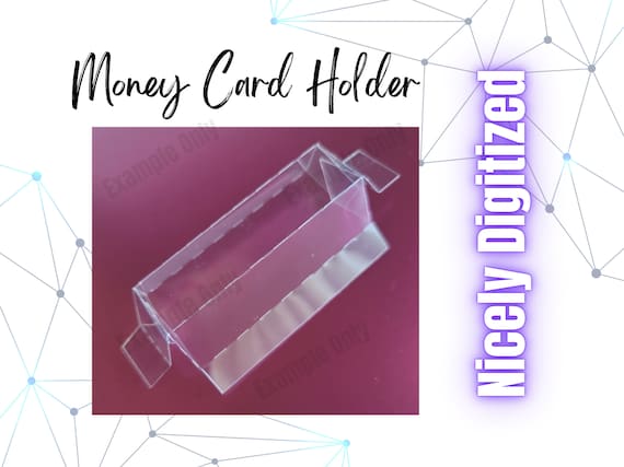 Money Card Holder Template, Acetate Window SVG (Digital Download)