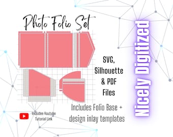 Photo Folio Template: SVG, Silhouette, & PDF Files (Digital Download)