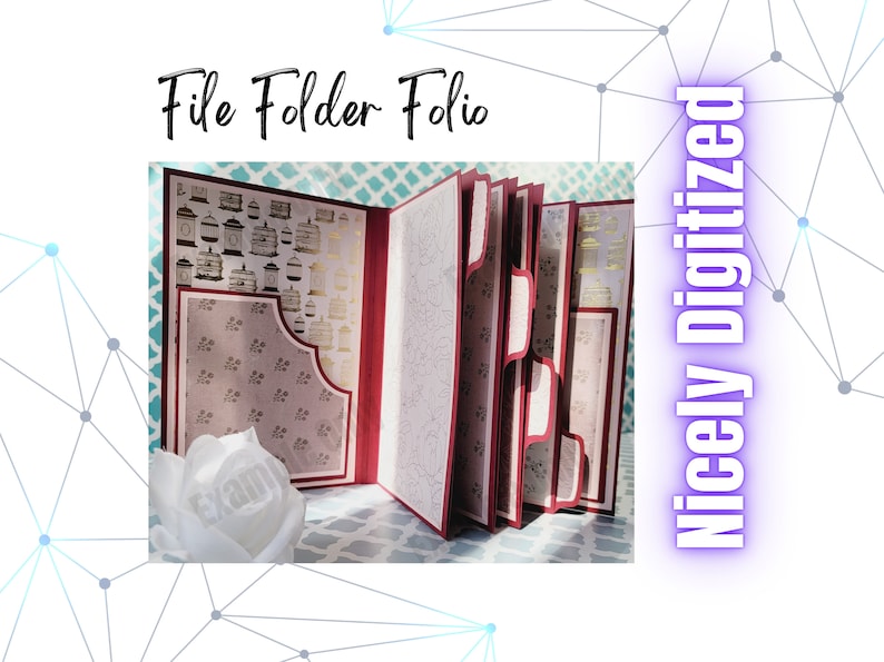 Junk Journal Folio Template: File Folder, Cash Stuffing (SVG, PDF) - Etsy