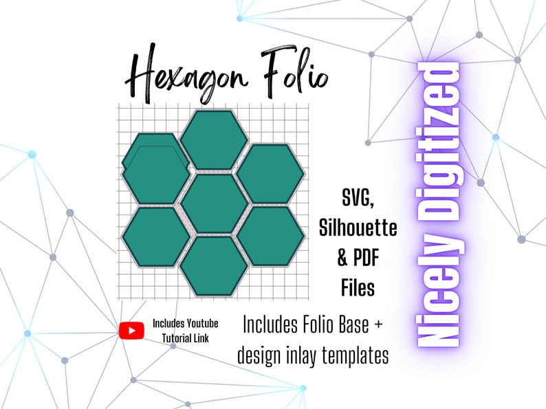 Hexagon Folio Template: Photo Album SVG, PDF (digital Download) - Etsy