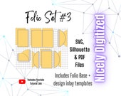 Folio Set, Junk Journal, Folio SVG File, Folio Silhouette File, Folio File, Journal Template, Scrapbook Journal, Folio Journal, Journal SVG