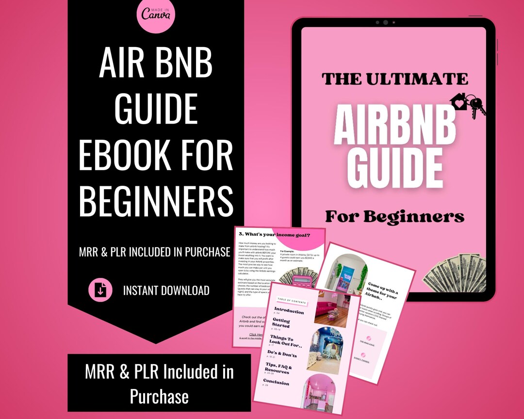 Airbnb Success Guide Ebook: Passive Income, PLR & MRR (digital Download) -  Etsy Israel