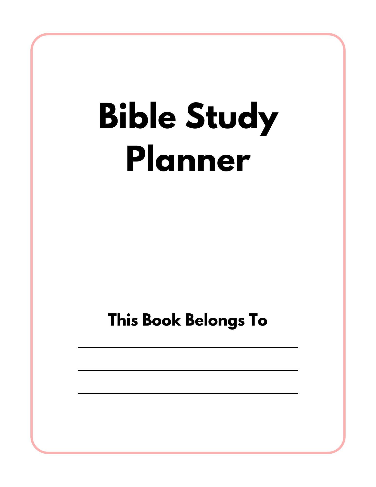 Editable Bible Study Planner Template: Canva PDF (MRR & PLR Rights) - Etsy
