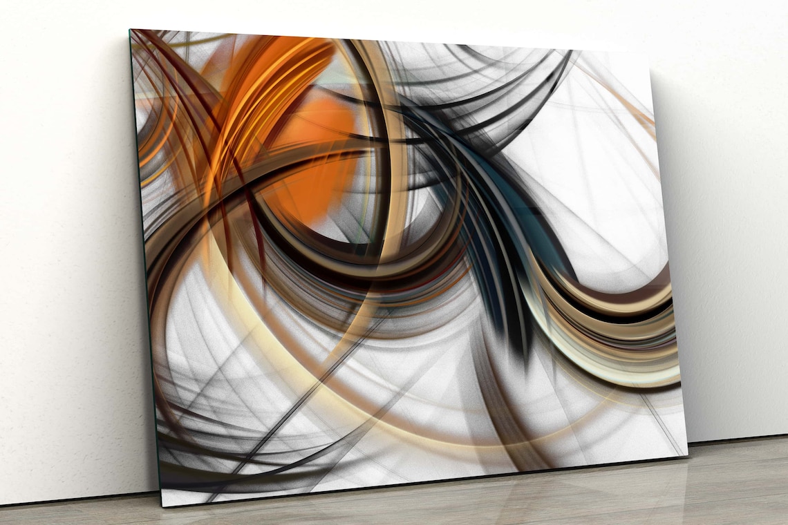 Tempered Glass Wall Art Abstract Wall Art Large Wall Glass Etsy