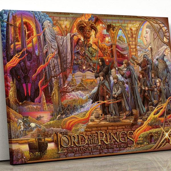 Lord of the Ring Wall Mural - Etsy