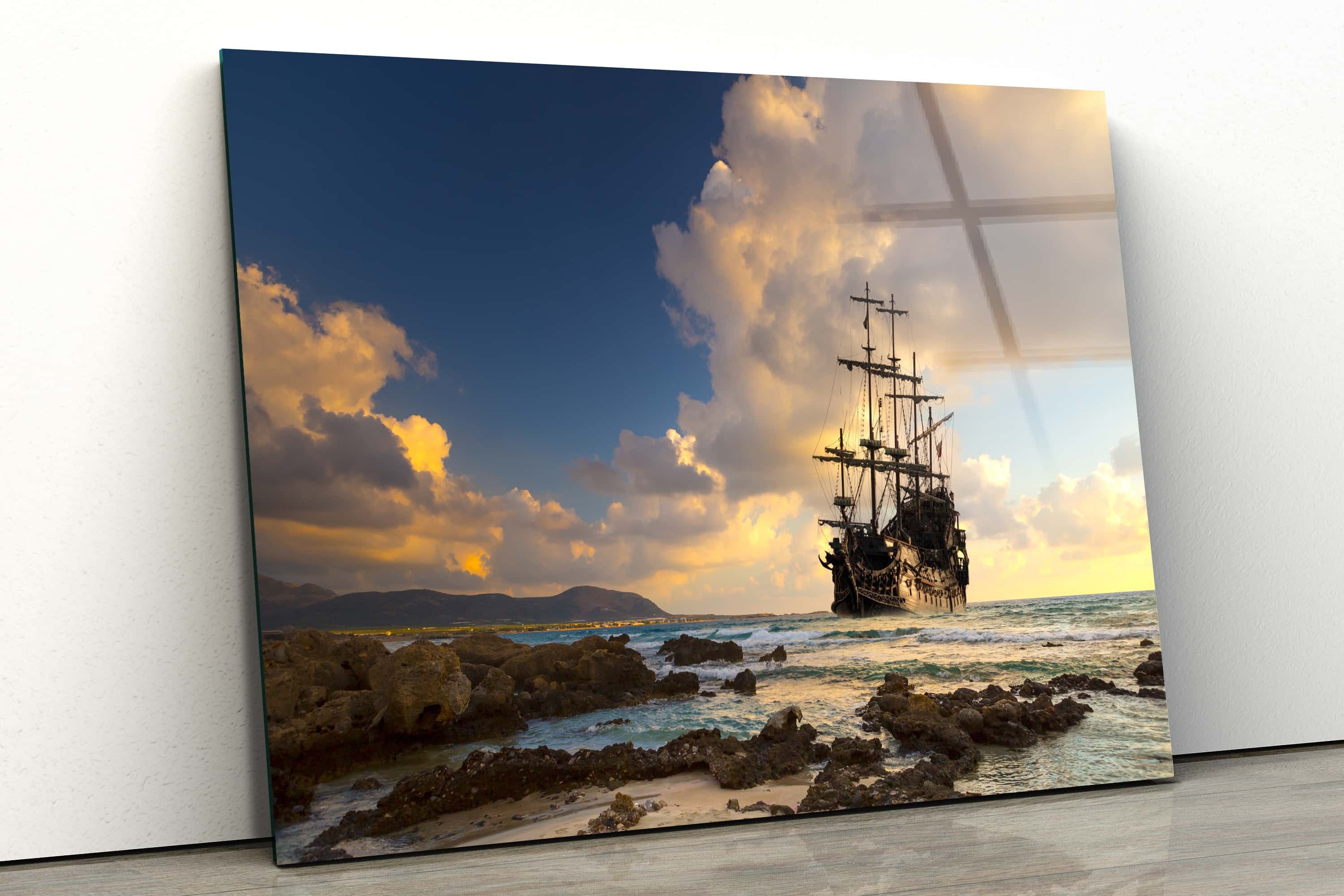 5D Diamond Painting Ship with Sails in a Bottle Kit - Bonanza Marketplace