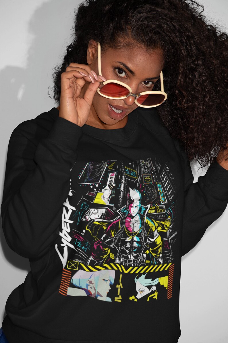 Cyberpunk Edgerunners Shirt Edge Runners DAVID & LUCY Neon Etsy UK