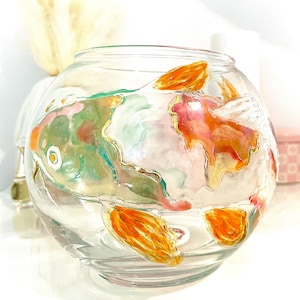 Koi fish candle holder, Crystal Candle Holder. Gift, Koi, Fish, Marine candle Holder, candle, Sea Decoration, Crystal Koi, Home decoration.