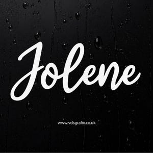 Custom Vinyl Campervan Name Sticker - Font 01 image 4