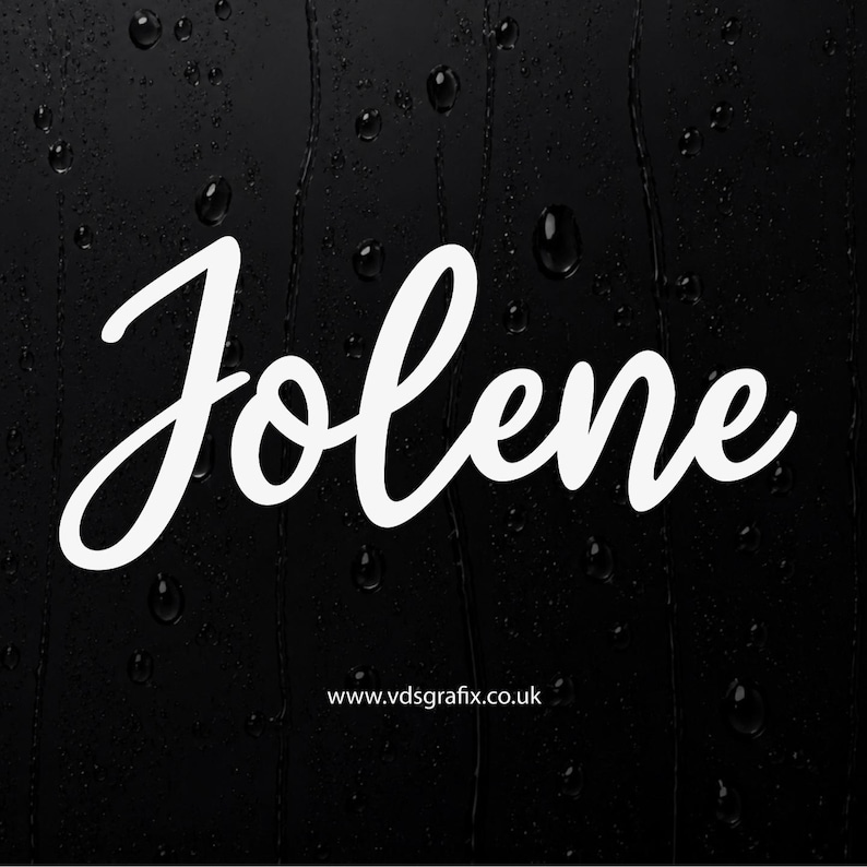 Custom Vinyl Campervan Name Sticker - Font 01 image 4