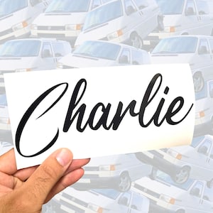 Custom Vinyl Campervan Name Sticker - Font 04