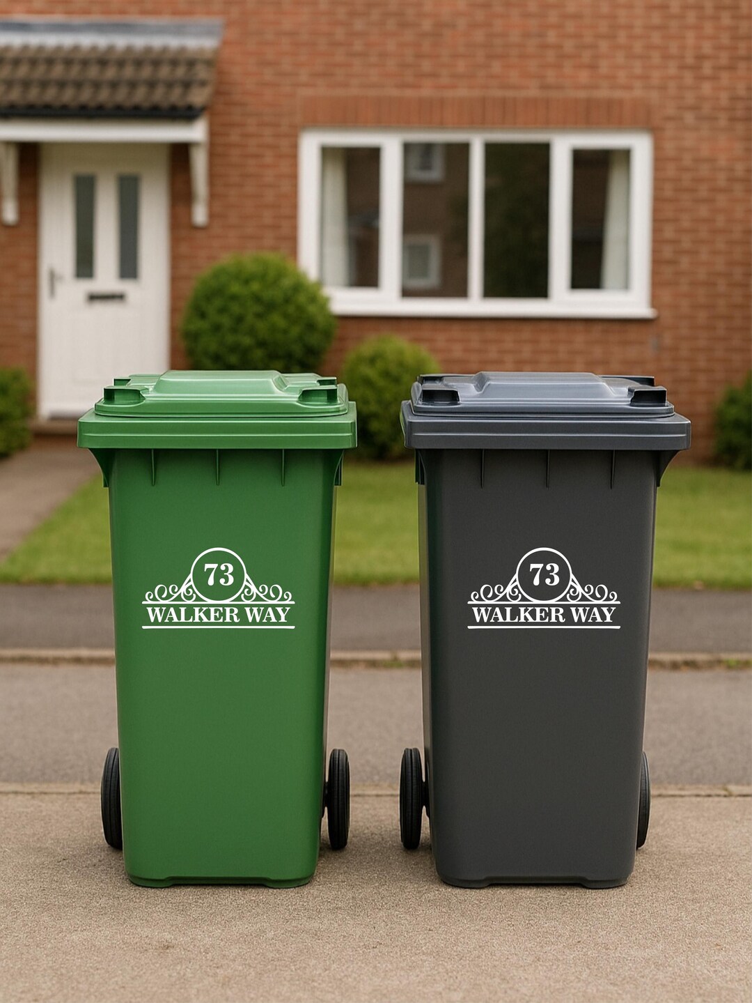 Wheelie Bin Stickers - Design 1 - Etsy UK