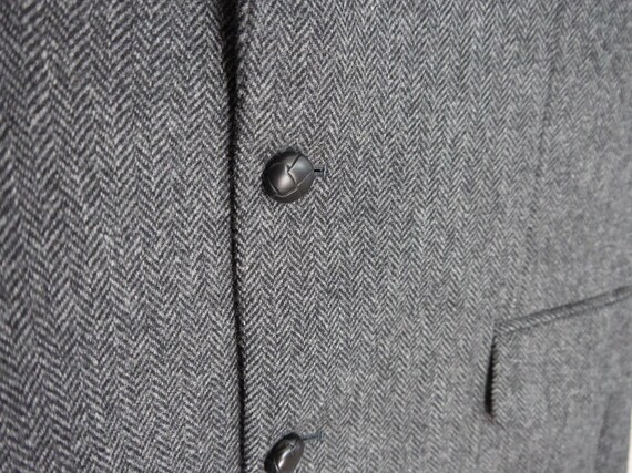 Oversized Brooks Brothers Wool Tweed Menswear Bla… - image 4