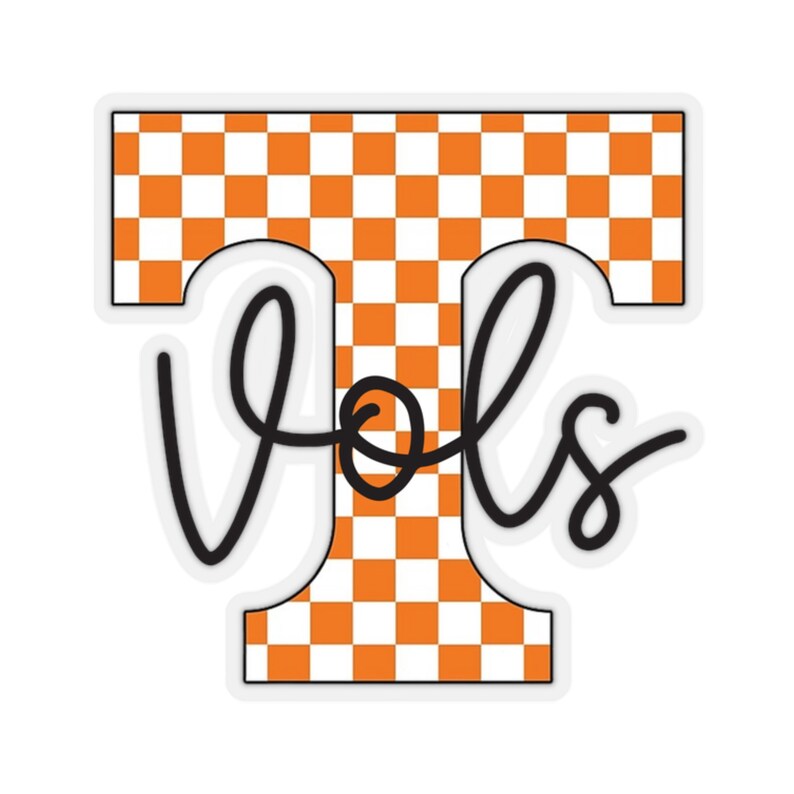 Checkerboard Tennessee Sticker Decal Vols - Etsy