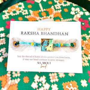 KRISHNA KIDS Rakhi | Raksha Bandhan-Rakhri- Brother Sister Evil Eye rakhi- Indian Embroidery Minimalist Thread -Band 2025