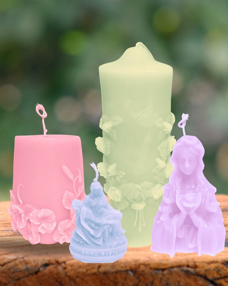 Scented and Colored Home Altar Candles Etsy