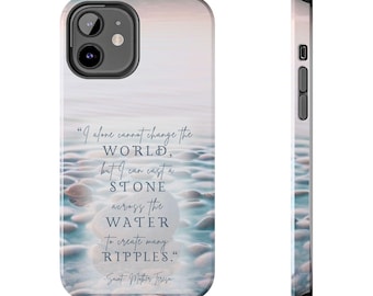 Heavenly Helpers Hardy Phone Case Saint Mother Teresa Quote