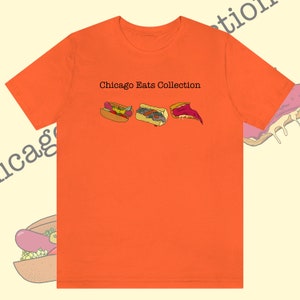 Chicago Eats Collection Tee, Graphic Tee, Chicago Shirt, Food Art Shirt, Foodie Shirt, Streetwear