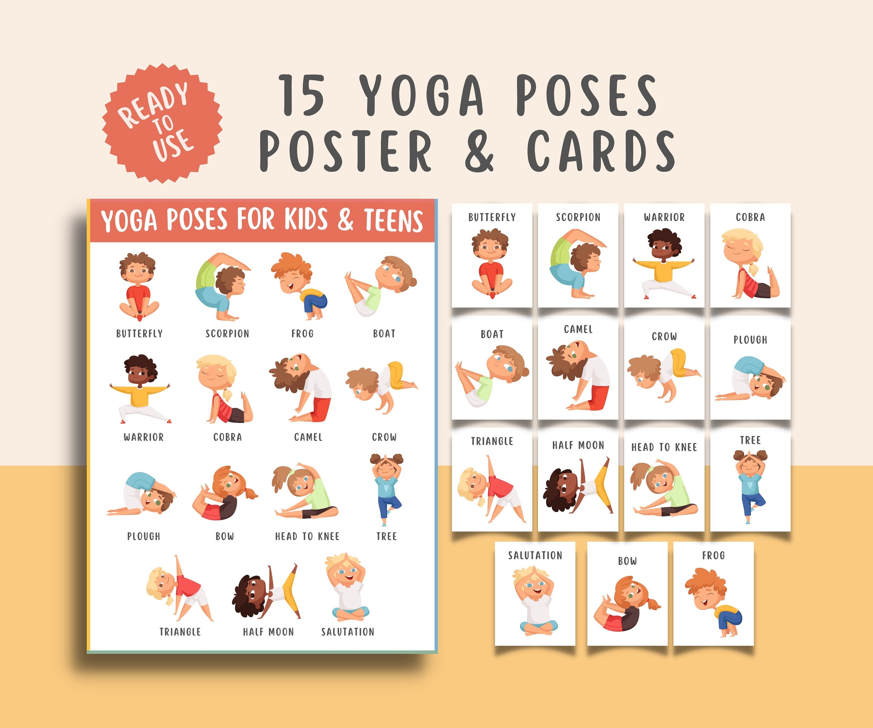 Yoga for Feelings 5 Pack of Yoga Pose Sequences to Guide You or Your  Clients Through Emotions Coping Skills, Yoga Therapy Handouts 