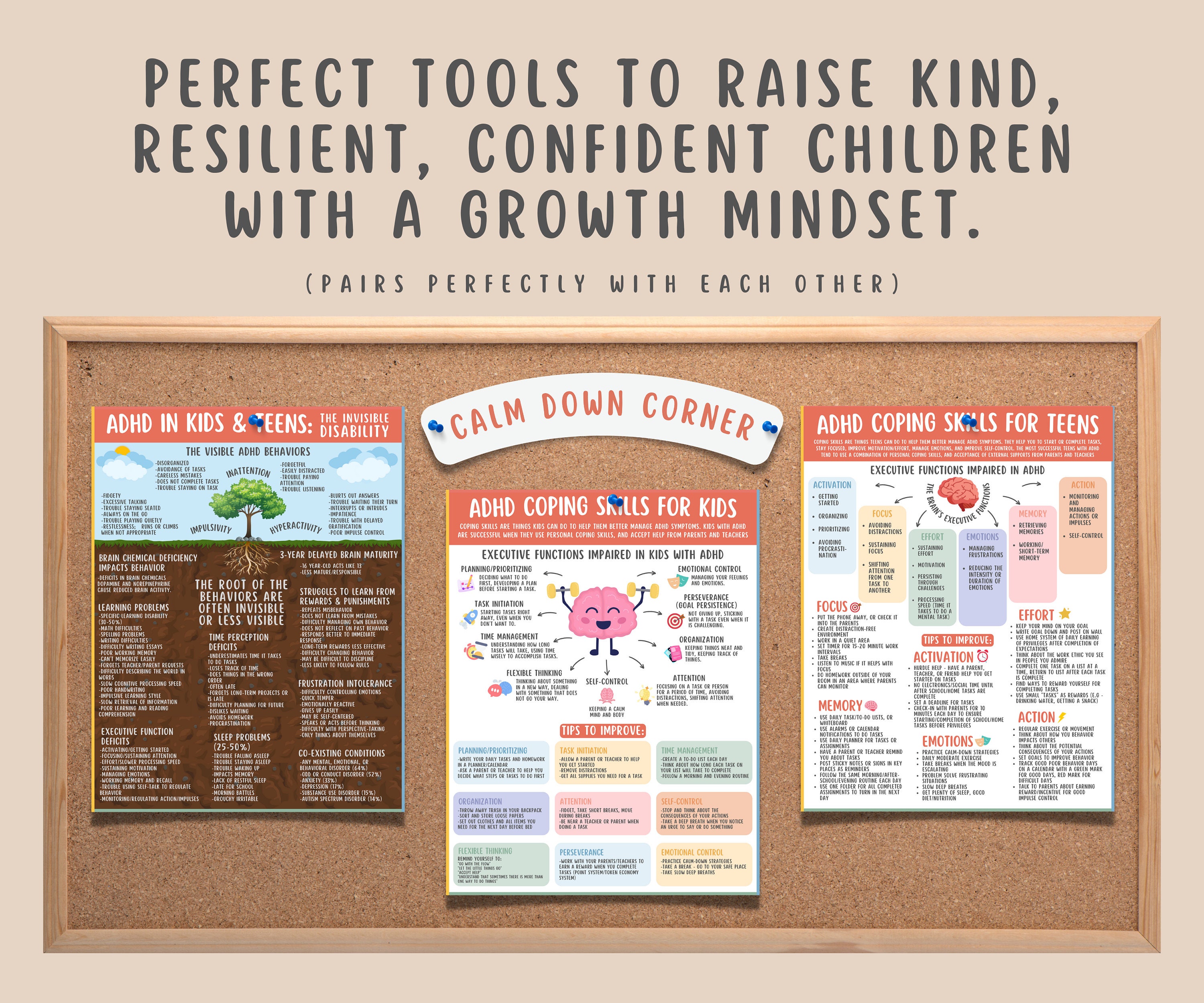 ADHD Coping Skills For Kids Handout Executive Function Etsy Australia Adhd coping skills for kids handout executive function etsy australia