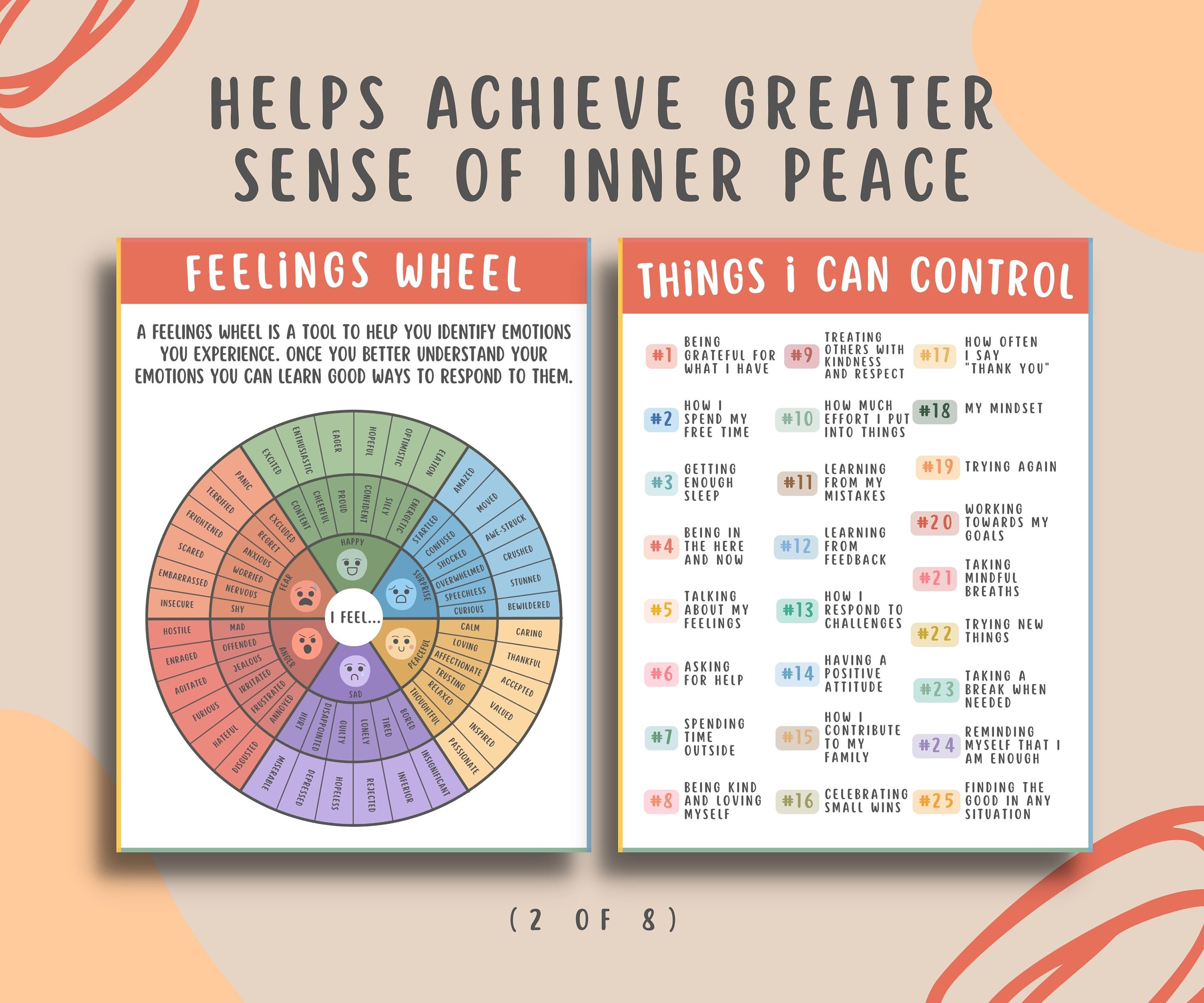 8 Mental Health Coping Skills Printable Bundle for Kids & - Etsy