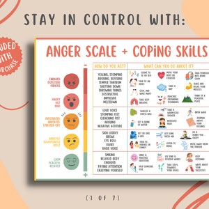Anger Management Coping Skills for Kids Teens 7 Pages, Understanding ...