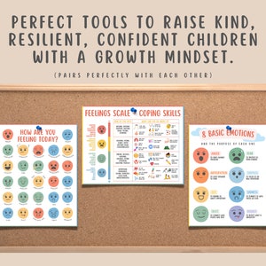 Feelings Coping Skills for Teens & Kids Emotions Scale Chart - Etsy