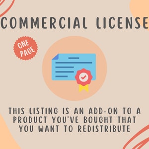 Commercial License - Permission to Re-Distribute Products - Need To Be Purchased For Each Item - Therapy Tools - Therapy Worksheets
