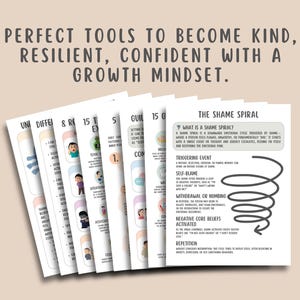 Guilt and Shame Worksheets (26 Pages), The Shame Spiral, Inner Child Healing Workbook, Trauma Recovery Journal, Self-Therapy Mental Health