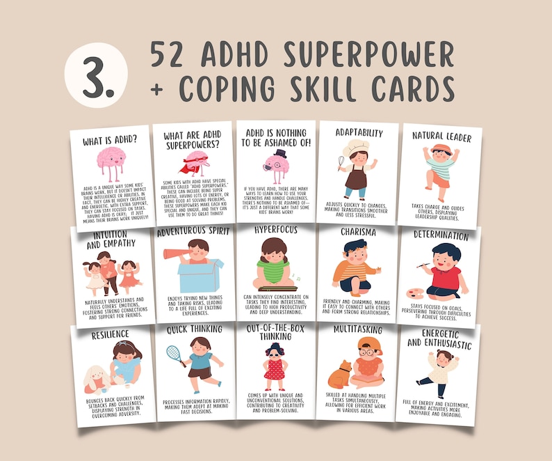 ADHD Executive Functioning Bundle (250+ Items) Self-regulation, Executive Functioning Activities & Wheel, Emotional Regulation Coping Skills