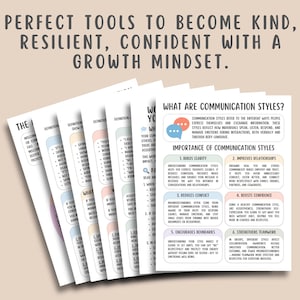 Printable communication styles worksheets for adults to improve assertive communication, emotional expression, and conflict resolution. Perfect for therapy sessions, self-help, personal growth, and mental health support. These PDF tools help develop effective communication skills in relationships and daily life. Ideal for counselors, coaches, and individuals working on boundaries, active listening, and healthy interactions. Instant digital download for easy use.