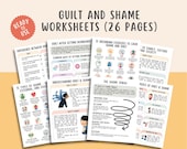 Guilt and Shame Worksheets (26 Pages), The Shame Spiral, Inner Child Healing Workbook, Trauma Recovery Journal, Self-Therapy Mental Health