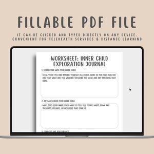 Childhood Trauma Healing Worksheets (19 Pages), Reparenting Inner Child Healing,  Somatic Coping Skills, PTSD, Crisis Therapy, Panic Attacks