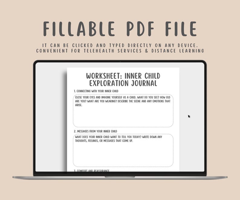 Childhood Trauma Healing Worksheets (19 Pages), Reparenting Inner Child Healing,  Somatic Coping Skills, PTSD, Crisis Therapy, Panic Attacks