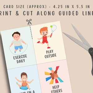 52 Coping Skills Cards kids teens Coping Strategies Children Self Regulation Calming Corner Print School Counselor Office School Counselor