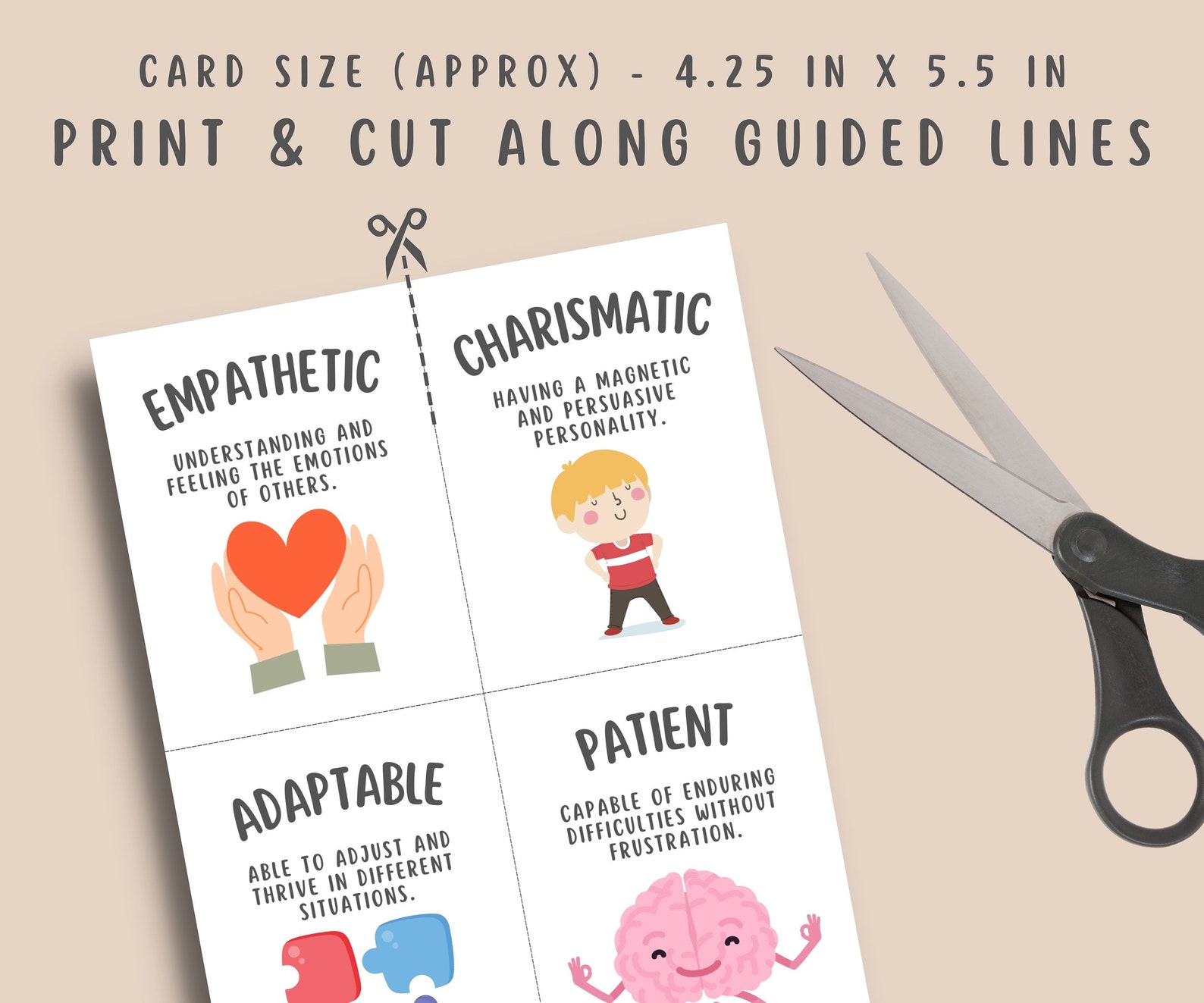 52 Strength Based Cards for Self-esteem, Mental Health Coping Tools ...