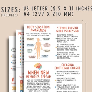 52 EMDR Flashcards, Trauma Therapy Tools, Trauma Processing Cards, Bilateral Stimulation, SUDS Scale, Tapping Techniques, Distress Tolerance