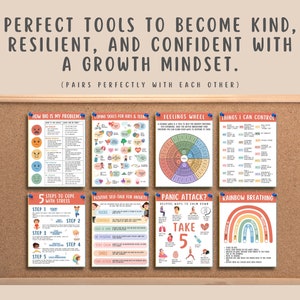 8 Mental Health Coping Skills Printable Bundle for Kids & - Etsy