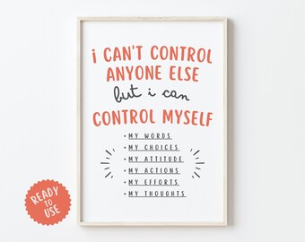 Circle of Control Poster - Etsy UK