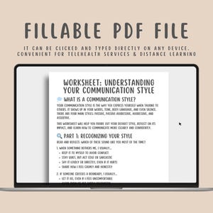 Printable communication styles worksheets for adults to improve assertive communication, emotional expression, and conflict resolution. Perfect for therapy sessions, self-help, personal growth, and mental health support. These PDF tools help develop effective communication skills in relationships and daily life. Ideal for counselors, coaches, and individuals working on boundaries, active listening, and healthy interactions. Instant digital download for easy use.
