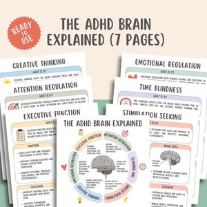 The ADHD Brain Explained, Executive Function Skills, Time Blindness, Emotional Regulation, Autism Support, Focus Problems, Neurodivergent